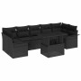 Conjunto de sofá de jardín 8 pcs Negro ratán sintético en Sofás de exterior | Comprar online en Foru.es