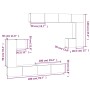 Mueble de pared para TV madera contrachapada color roble sonoma de vidaXL, Muebles TV - Ref: Foro24-3114592, Precio: 369,49 €...