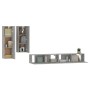 Set de muebles de TV 4 pzas madera contrachapada gris hormigón de vidaXL, Muebles TV - Ref: Foro24-3114633, Precio: 193,59 €,...