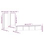 Set de muebles de TV 4 pzas madera contrachapada gris hormigón de vidaXL, Muebles TV - Ref: Foro24-3114633, Precio: 193,59 €,...