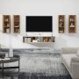 Set de muebles para TV 6 pzas madera contrachapada roble sonoma de vidaXL, Muebles TV - Ref: Foro24-3114344, Precio: 243,14 €...
