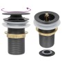 Desagüe de empuje sin función desbordamiento gris 6,4x6,4x9,1cm de vidaXL, Grifos - Ref: Foro24-149063, Precio: 14,83 €, Desc...