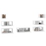 Set de muebles para TV 7 piezas madera contrachapada blanco de vidaXL, Muebles TV - Ref: Foro24-3114542, Precio: 311,72 €, De...