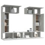 Set de muebles de TV 6 pzas madera contrachapada gris hormigón de vidaXL, Muebles TV - Ref: Foro24-3114465, Precio: 276,17 €,...