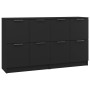 Aparadores 2 uds madera contrachapada negro 60x30x70 cm de vidaXL, Aparadores - Ref: Foro24-3115805, Precio: 126,17 €, Descue...