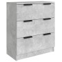 Aparador de 3 piezas madera contrachapada gris hormigón de vidaXL, Aparadores - Ref: Foro24-3115799, Precio: 216,11 €, Descue...