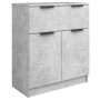Aparador de 3 piezas madera contrachapada gris hormigón de vidaXL, Aparadores - Ref: Foro24-3115799, Precio: 216,11 €, Descue...