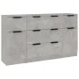 Set de aparador 3 piezas madera contrachapada gris hormigón de vidaXL, Aparadores - Ref: Foro24-3115823, Precio: 162,84 €, De...