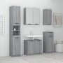 Set de muebles de baño 5 pzas madera contrachapada gris sonoma de vidaXL, Muebles de baño - Ref: Foro24-3115858, Precio: 293,...