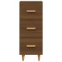 Aparador madera de ingeniería marrón roble 34,5x34x90 cm de vidaXL, Aparadores - Ref: Foro24-817410, Precio: 56,07 €, Descuen...