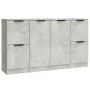 Aparadores 3 piezas madera contrachapada gris cemento de vidaXL, Aparadores - Ref: Foro24-3115847, Precio: 126,78 €, Descuent...