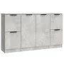 Aparadores 3 piezas madera contrachapada gris cemento de vidaXL, Aparadores - Ref: Foro24-3115847, Precio: 124,74 €, Descuent...