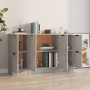 Aparadores 3 piezas madera contrachapada gris cemento de vidaXL, Aparadores - Ref: Foro24-3115847, Precio: 126,78 €, Descuent...