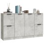 Aparadores 3 piezas madera contrachapada gris cemento de vidaXL, Aparadores - Ref: Foro24-3115847, Precio: 126,78 €, Descuent...