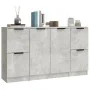 Aparadores 3 piezas madera contrachapada gris cemento de vidaXL, Aparadores - Ref: Foro24-3115847, Precio: 124,74 €, Descuent...