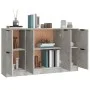 Aparadores 3 piezas madera contrachapada gris cemento de vidaXL, Aparadores - Ref: Foro24-3115847, Precio: 124,74 €, Descuent...