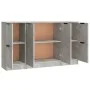 Aparadores 3 piezas madera contrachapada gris cemento de vidaXL, Aparadores - Ref: Foro24-3115847, Precio: 124,74 €, Descuent...