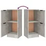 Aparadores 3 piezas madera contrachapada gris cemento de vidaXL, Aparadores - Ref: Foro24-3115847, Precio: 124,74 €, Descuent...