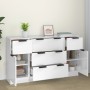 Set de aparador 3 piezas madera contrachapada blanco brillante de vidaXL, Aparadores - Ref: Foro24-3115824, Precio: 198,72 €,...