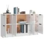 Aparadores 3 uds madera contrachapada blanco brillo de vidaXL, Aparadores - Ref: Foro24-3115848, Precio: 156,94 €, Descuento: %