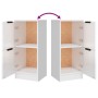 Aparadores 3 uds madera contrachapada blanco brillo de vidaXL, Aparadores - Ref: Foro24-3115848, Precio: 162,64 €, Descuento: %