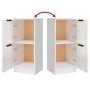 Aparadores 3 uds madera contrachapada blanco brillo de vidaXL, Aparadores - Ref: Foro24-3115848, Precio: 156,94 €, Descuento: %