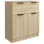 Aparador de 3 piezas madera contrachapada color roble Sonoma de vidaXL, Aparadores - Ref: Foro24-3115798, Precio: 223,89 €, D...