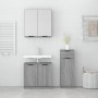 Set de muebles de baño 3 pzas madera contrachapada gris sonoma de vidaXL, Muebles de baño - Ref: Foro24-3115874, Precio: 173,...