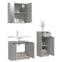 Set de muebles de baño 3 pzas madera contrachapada gris sonoma de vidaXL, Muebles de baño - Ref: Foro24-3115874, Precio: 173,...