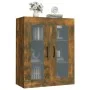 Armario colgante de pared roble ahumado 69,5x34x90 cm de vidaXL, Aparadores - Ref: Foro24-817390, Precio: 62,19 €, Descuento: %