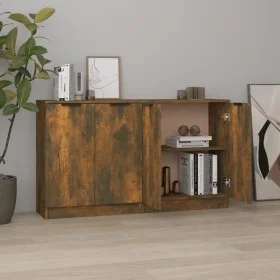 Sideboards 2 units smoked oak plywood 60x30x70 cm by vidaXL, Sideboards - Ref: Foro24-3115777, Price: 106,15 €, Discount: %