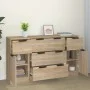 3-piece plywood sideboard set in Sonoma oak color. by vidaXL, Sideboards - Ref: Foro24-3115822, Price: 177,04 €, Discount: %