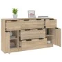 3-piece plywood sideboard set in Sonoma oak color. by vidaXL, Sideboards - Ref: Foro24-3115822, Price: 177,04 €, Discount: %