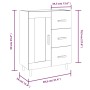 Aparador de madera contrachapada gris Sonoma 69,5x34x90 cm de vidaXL, Aparadores - Ref: Foro24-817370, Precio: 81,19 €, Descu...