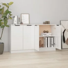 Sideboards 2 Einheiten aus glänzend weißem Sperrholz 60x30x70 cm von vidaXL, Sideboards - Ref: Foro24-3115776, Preis: 143,95 ...
