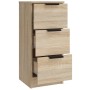 Aparadores 3 piezas madera contrachapada color roble sonoma de vidaXL, Aparadores - Ref: Foro24-3115838, Precio: 176,16 €, De...