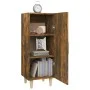 Aparador madera contrachapada roble ahumado 34,5x34x90 cm de vidaXL, Aparadores - Ref: Foro24-817402, Precio: 51,01 €, Descue...
