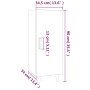 Aparador madera contrachapada roble ahumado 34,5x34x90 cm de vidaXL, Aparadores - Ref: Foro24-817402, Precio: 51,67 €, Descue...