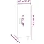 Aparador madera contrachapada roble ahumado 34,5x34x90 cm de vidaXL, Aparadores - Ref: Foro24-817402, Precio: 51,01 €, Descue...