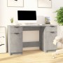 Escritorio con armario lateral contrachapada gris hormigón de vidaXL, Escritorios - Ref: Foro24-3115911, Precio: 144,34 €, De...