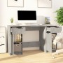 Escritorio con armario lateral contrachapada gris hormigón de vidaXL, Escritorios - Ref: Foro24-3115911, Precio: 144,34 €, De...