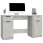 Escritorio con armario lateral contrachapada gris hormigón de vidaXL, Escritorios - Ref: Foro24-3115911, Precio: 144,34 €, De...