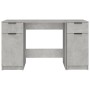 Escritorio con armario lateral contrachapada gris hormigón de vidaXL, Escritorios - Ref: Foro24-3115911, Precio: 144,34 €, De...