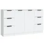 Aparadores 3 piezas madera contrachapada blanco de vidaXL, Aparadores - Ref: Foro24-3115836, Precio: 167,57 €, Descuento: %
