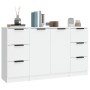 Aparadores 3 piezas madera contrachapada blanco de vidaXL, Aparadores - Ref: Foro24-3115836, Precio: 170,61 €, Descuento: %