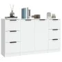 Aparadores 3 piezas madera contrachapada blanco de vidaXL, Aparadores - Ref: Foro24-3115836, Precio: 167,57 €, Descuento: %