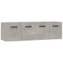 Armarios pared 2 uds contrachapada gris hormigón 80x35x36,5 cm de vidaXL, Taquillas y armarios de almacenamiento - Ref: Foro2...