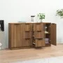 Aparadores 2 uds madera contrachapada roble marrón 60x30x70 cm de vidaXL, Aparadores - Ref: Foro24-3115795, Precio: 156,43 €,...