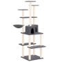 Rascador para gatos con postes de sisal gris oscuro 167 cm de vidaXL, Mobiliario para gatos - Ref: Foro24-171611, Precio: 72,...