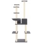 Rascador para gatos con postes de sisal gris oscuro 167 cm de vidaXL, Mobiliario para gatos - Ref: Foro24-171611, Precio: 72,...